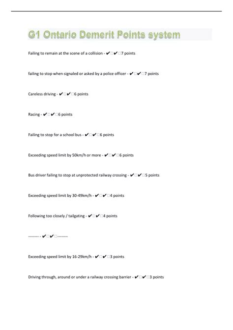 Demerit Points Question : r/ontario .